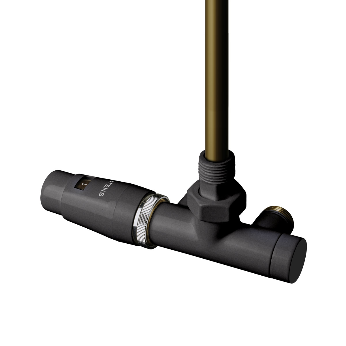 Oltens Varmare Ventil zestaw termostatyczny grzejnikowy jednootworowy lewy grafit 55905400 - Wysyłka w 24h