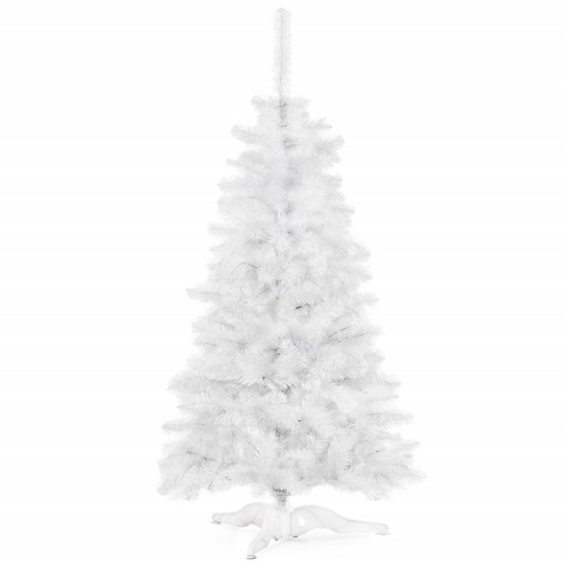 Choinka sztuczna Springos 180 cm biała jodła ze stojakiem 1 szt.