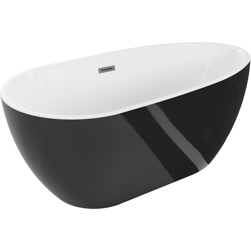 Wanna wolnostojąca Mexen Eos biały czarny 150x75 cm 52471507575-66 1 szt.