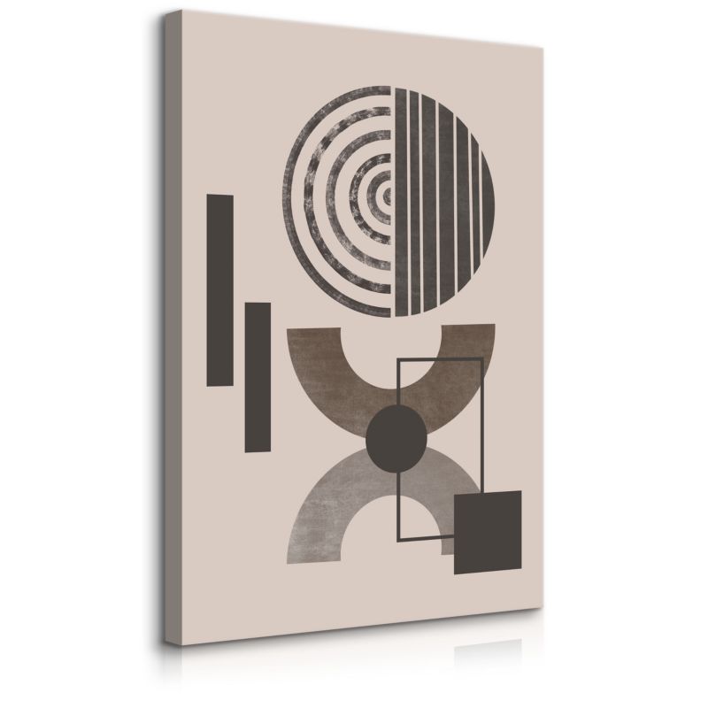 Obraz Muralo Do Salonu Figury Geometryczne Okręgi Styl Boho 70x100 cm 1 szt.