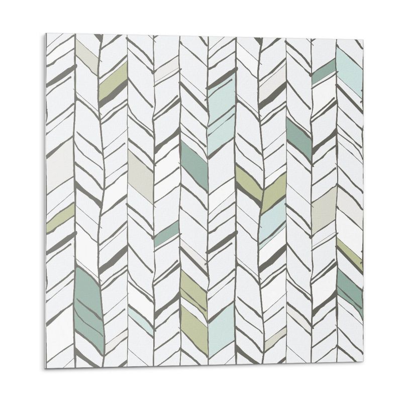 Kafelki samoprzylepne Wallfluent 30x30 cm Pasy z liściastym akcentem 9 szt.