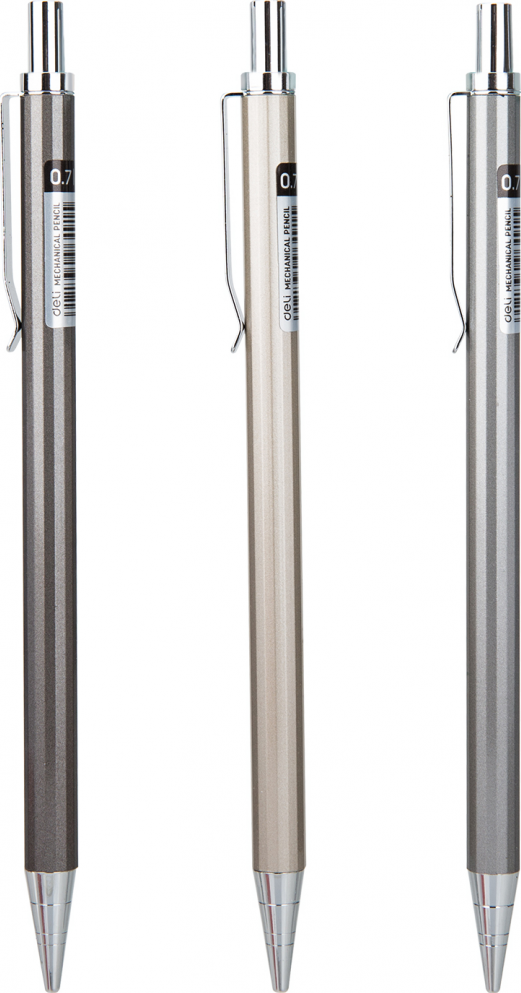 3x Ołówek automatyczny Deli E6491, HB, 0.7mm, mix kolorów