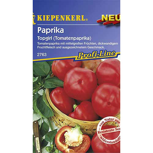 1 pac, Ardei dulce Topgirl Kiepenkerl - Semințe: Mod de ambalare: 1 pac