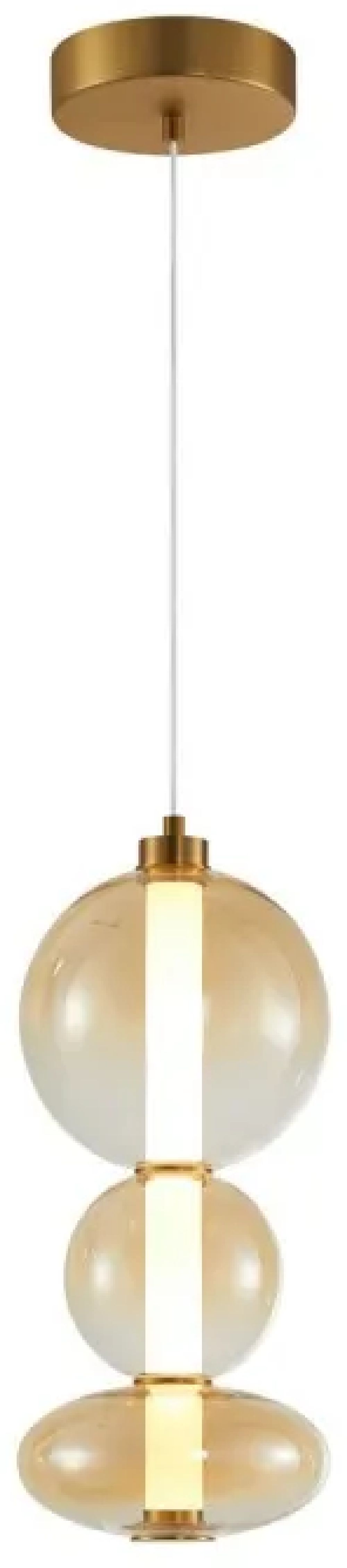 Italux Sonte lampa wisząca 1x24 W brązowa PND-24352V-24W-AB-AMB