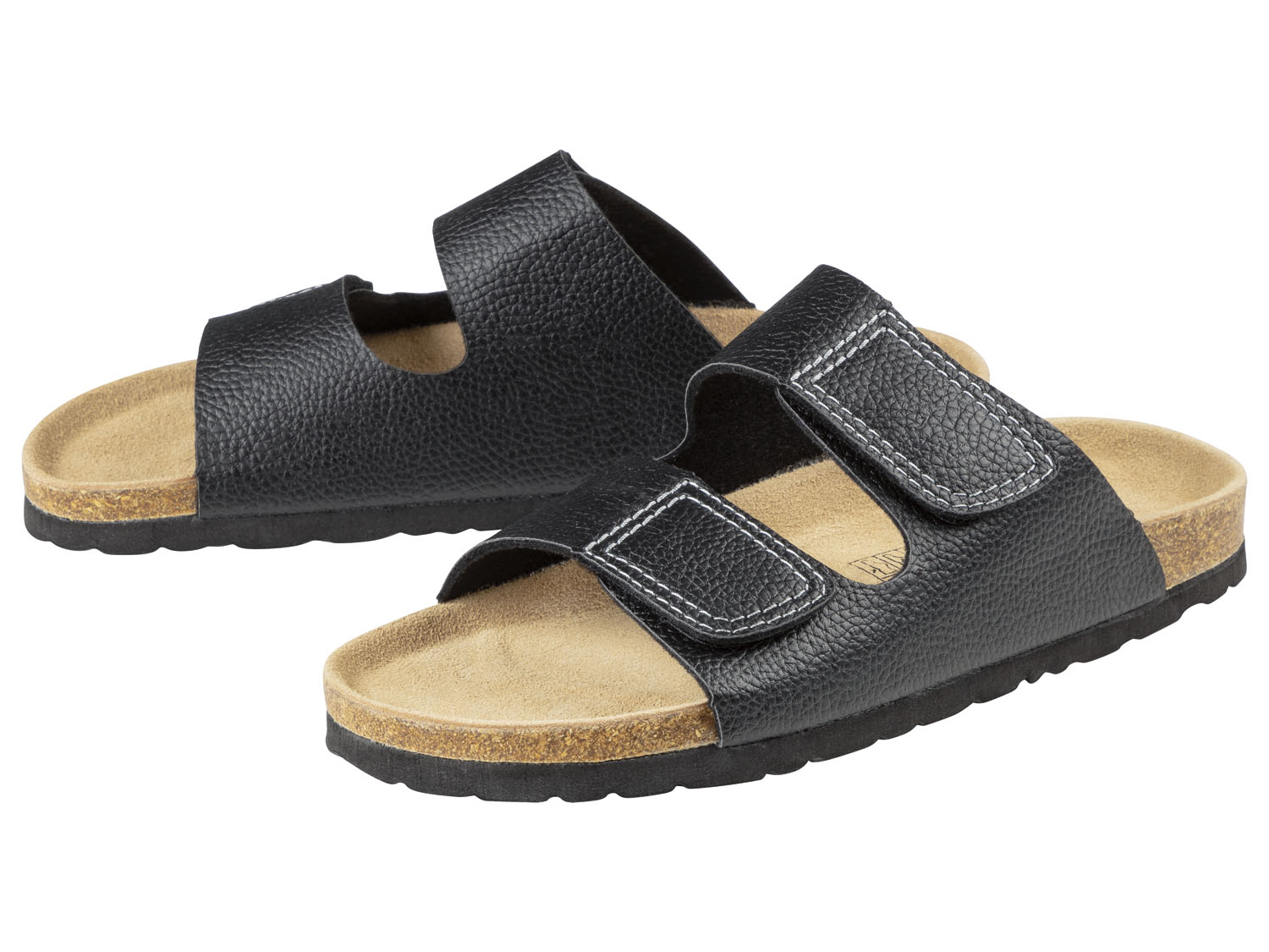 Livergy Klapki męskie z lekką podeszwą 43, Czarny