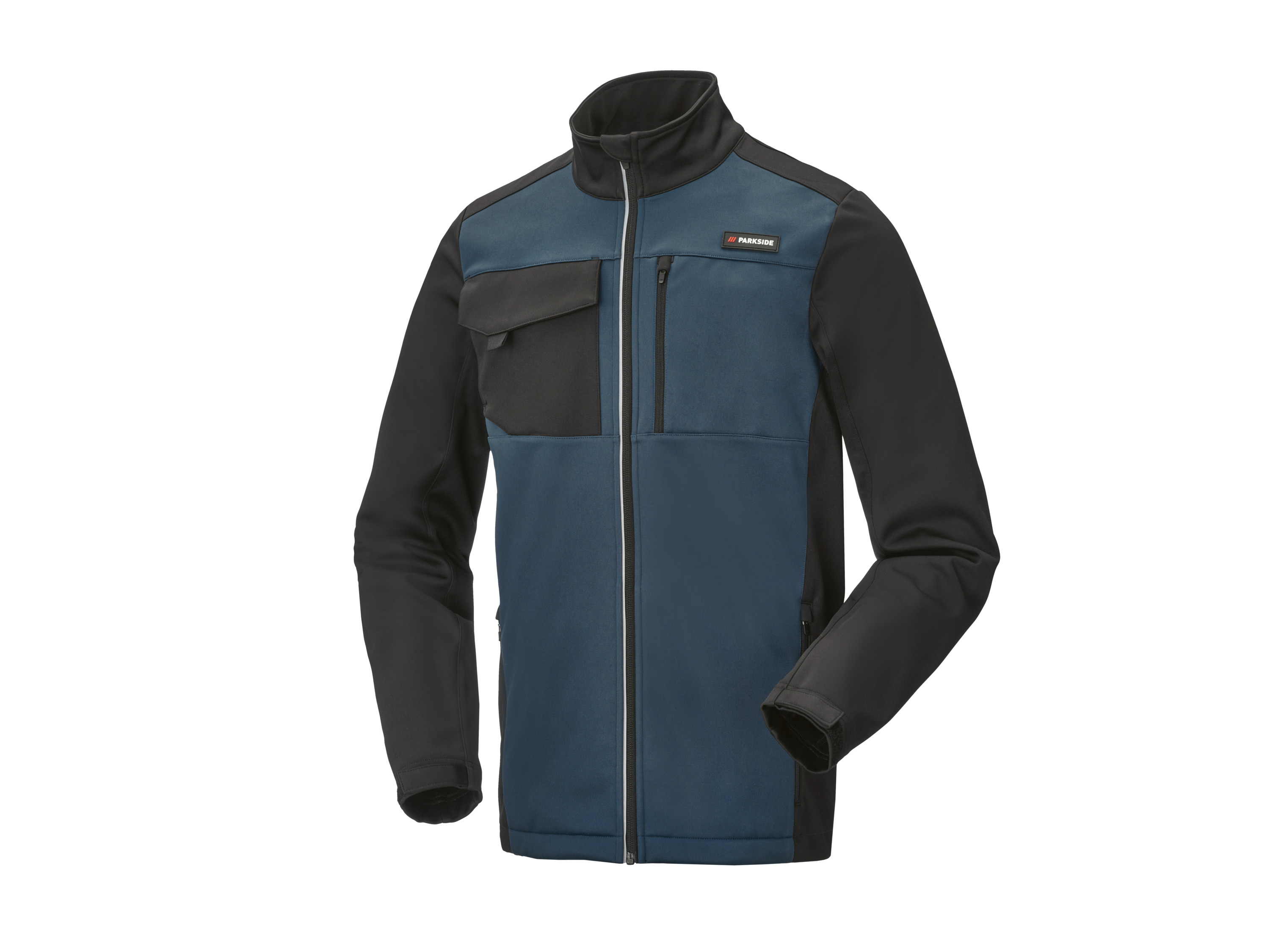Parkside Kurtka robocza męska softshell Czarny/ niebieski, L 52/54
