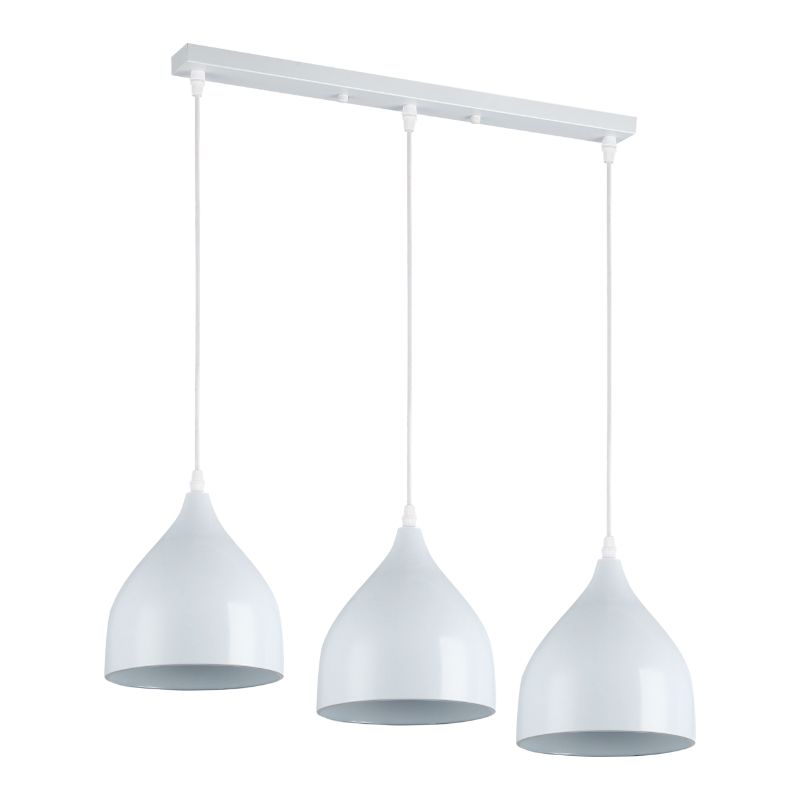 Lampa wisząca, DPM, 3 x E27, biała, 1szt