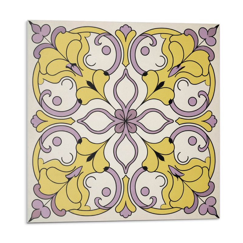 Kafelki samoprzylepne Wallfluent 50x50 cm Ornamenty w kwiatowej kompozycji 4 szt.