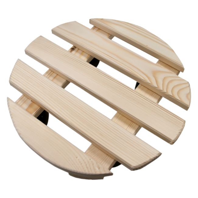 Podstawka Natur Garden drewniana okrągła mała