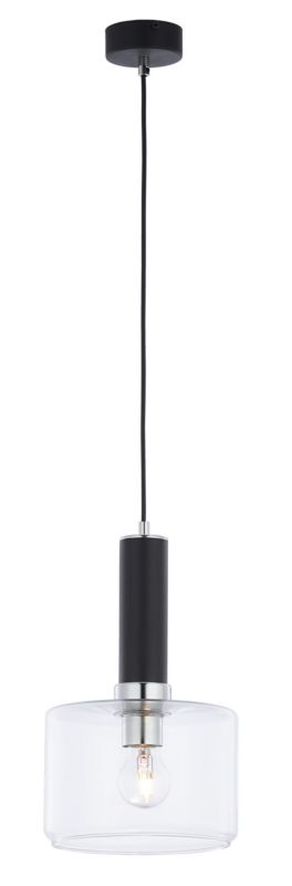 Lampa sufitowa Jupiter VANES czarno-przezroczysta-chromowana 1xE27x40W IP20 - 1 szt