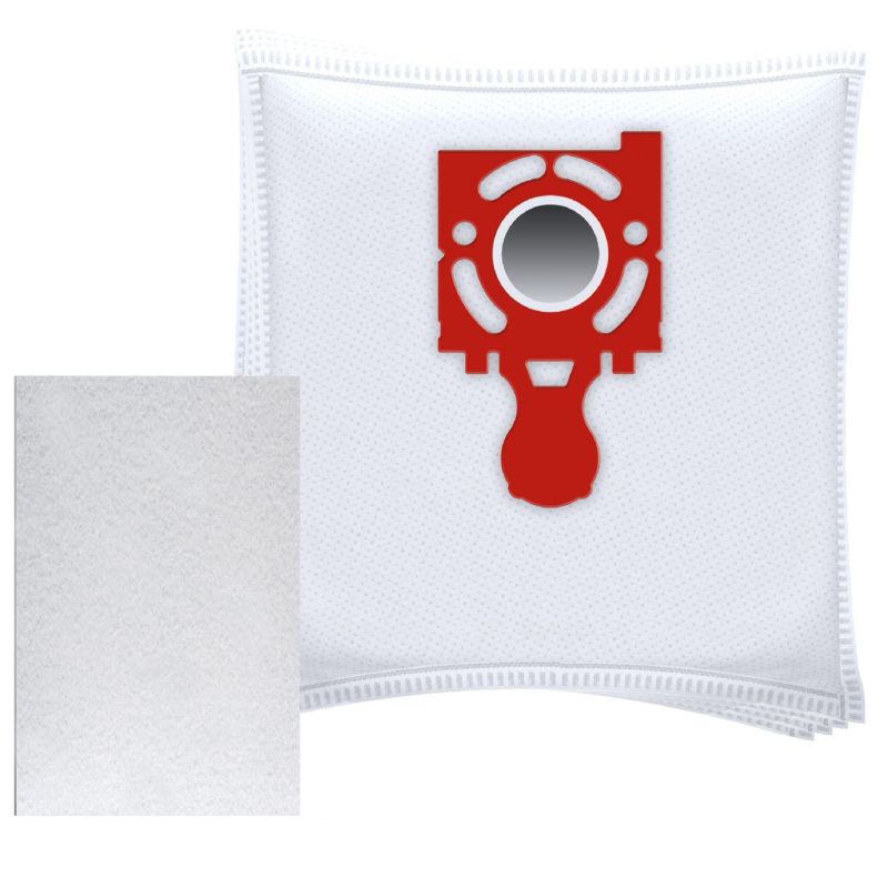 Worki do odkurzacza 4szt, Sillar, syntetyczne, 1x filtr wlotowy, zamiennik do Zelmer Jupiter Magnat Solaris, zestaw, 5szt.