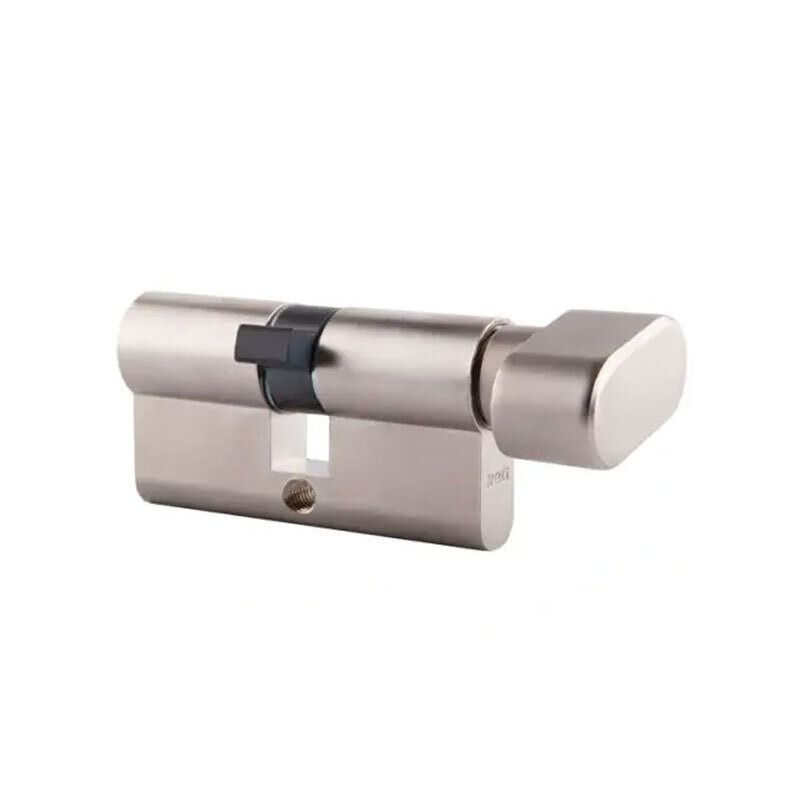 Wkładka bębenkowa z gałką YETI WY501 - asymetryczna (35/45 mm, nikiel satyna) 1 szt.