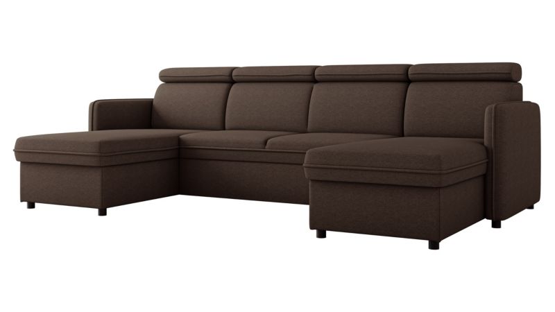 Narożnik z funkcją spania MIRJAN 24 Barcelo U brązowy 1 szt.