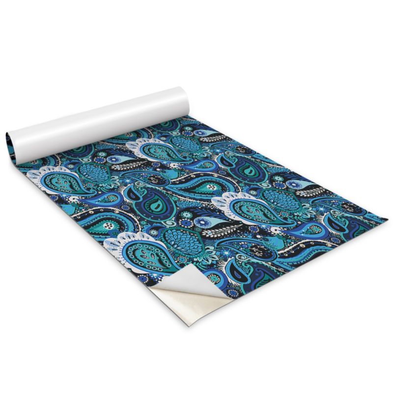 Okleina Na Szafki Kuchenne Wallfluent 100x50 cm Paisley wzór Okleina Do Mebli DIY 1 rol.