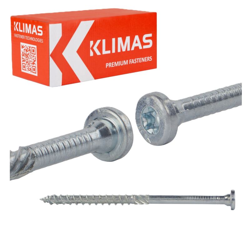 Wkręty do łączników Klimas WKCR Łeb okrągły Stal 8x160 mm 50szt