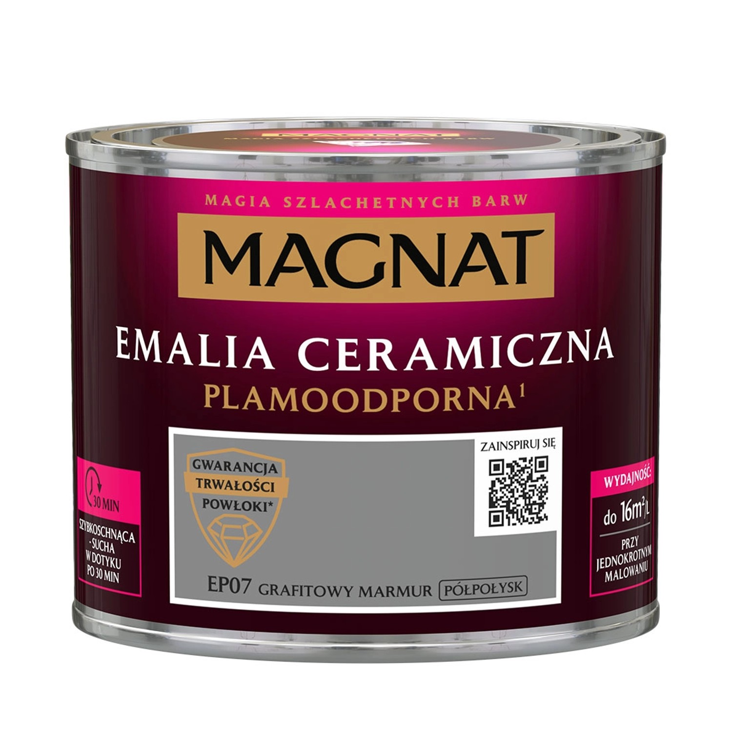 Magnat Emalia Ceramiczna grafitowy marmur półpołysk 0,5L