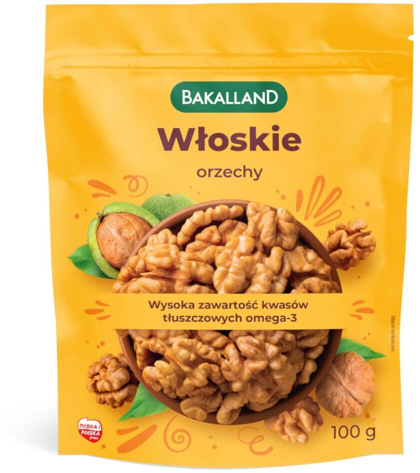 Orzechy włoskie Bakalland, 100g