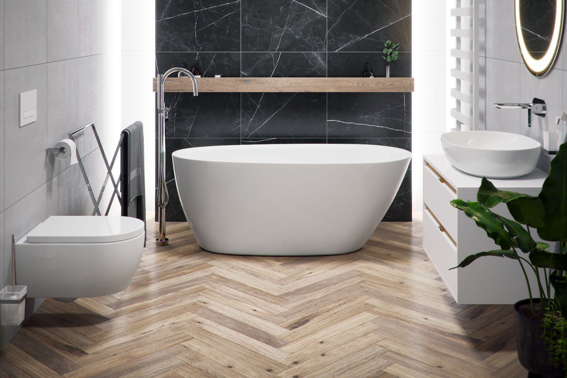 Excellent Olia 2.0 wanna wolnostojąca 160x75 cm owalna biały połysk WAEX.OLI2.16WH