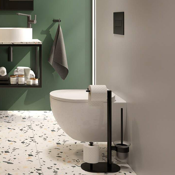 Deante Peonia zestaw stelaż z miską, deską i przyciskiem CDEN6ZPW