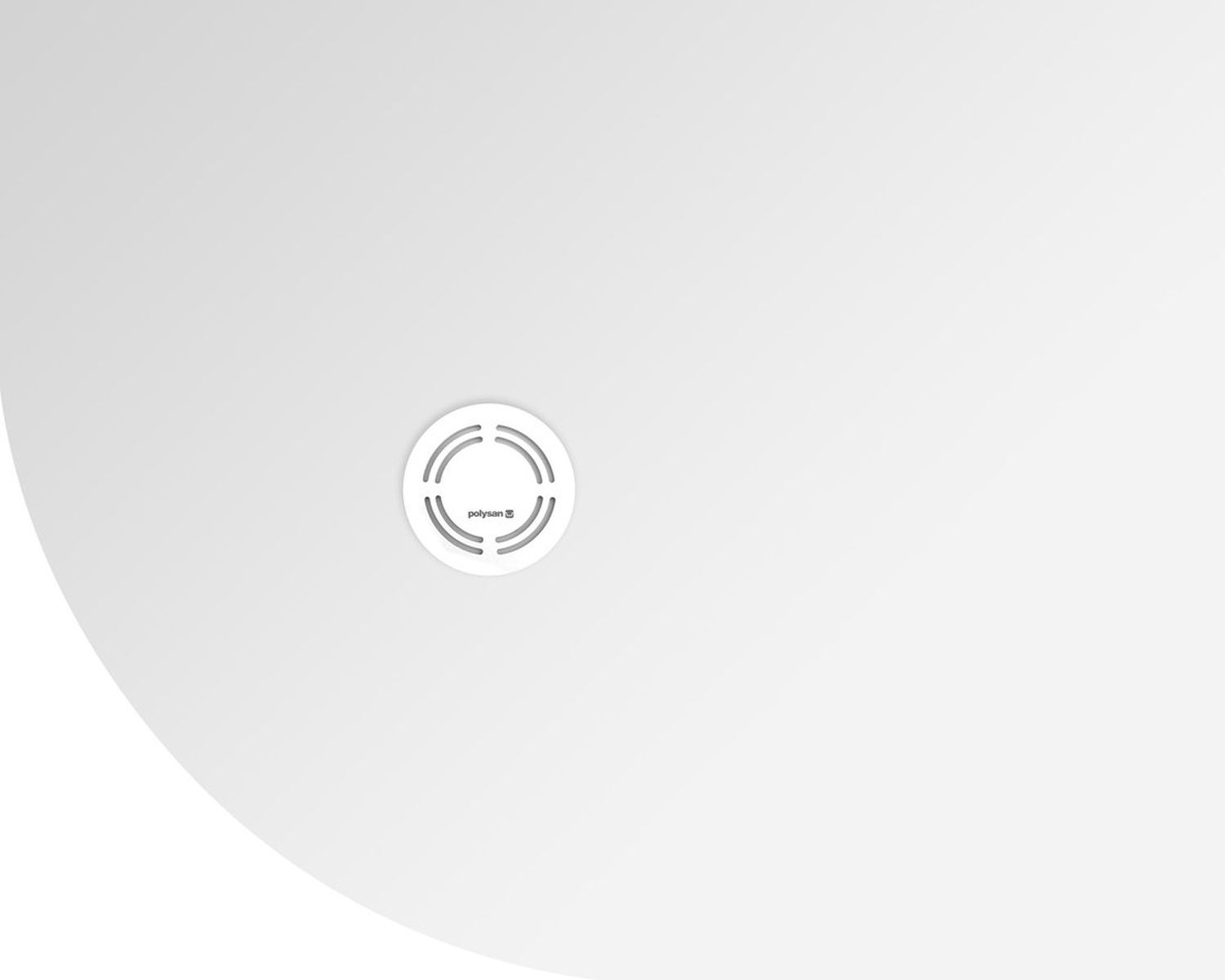 Polysan Flexia brodzik 100x80 cm półokrągły prawy biały 91251