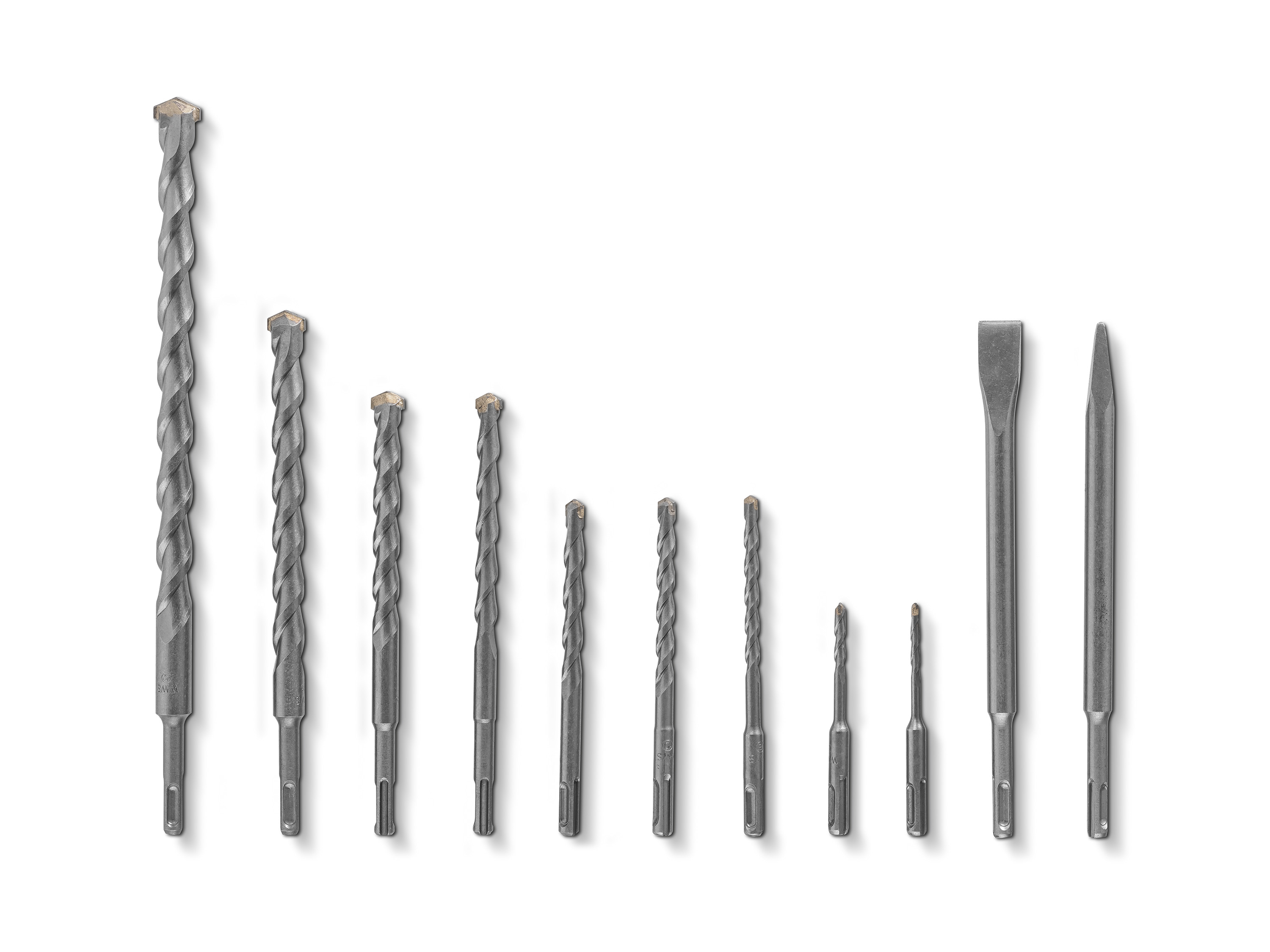 Parkside Zestaw wierteł udarowych i dłut / wierteł udarowych / wierteł koronowych Zestaw 11 elementów
