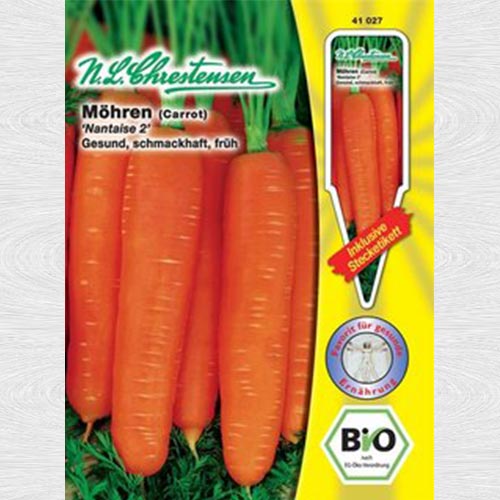 1 pac, Morcovi Nantes 2 bio - Semințe: Mod de ambalare: 1 pac