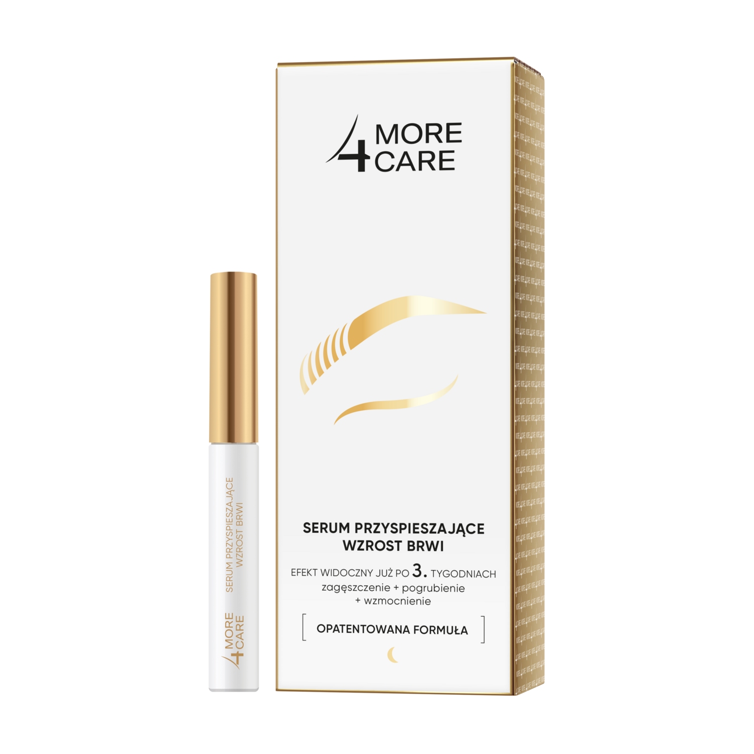 More4care - serum przyspieszające wzrost brwi, na noc, 3 ml