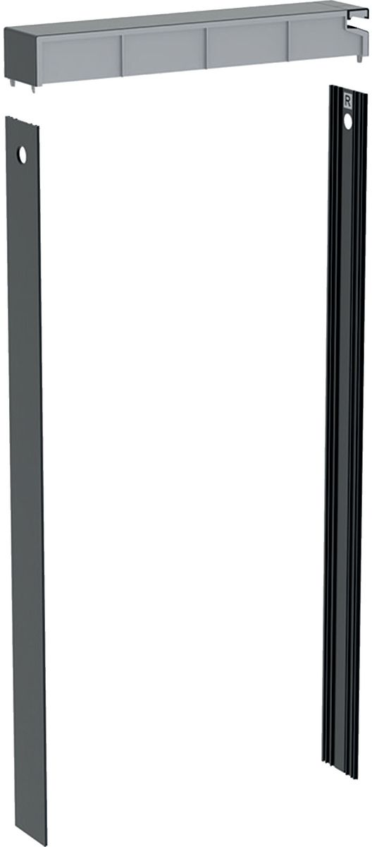 Geberit Monolith zestaw pokrywy i okładziny bocznej do modułu sanitarnego czarny chrom/aluminium szczotkowane 131.191.00.1