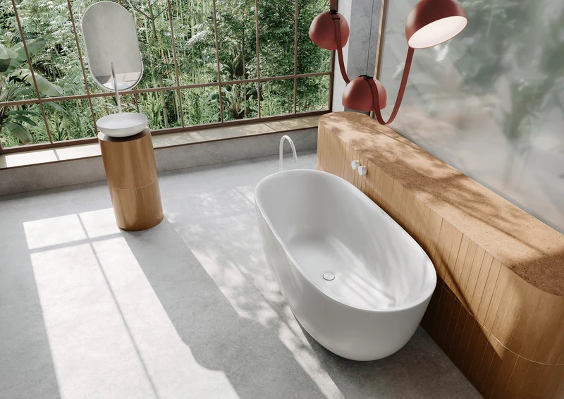 Kaldewei Meisterstück Oyo Duo wanna wolnostojąca 163x77 cm owalna Invisible Grip biała 205043531001