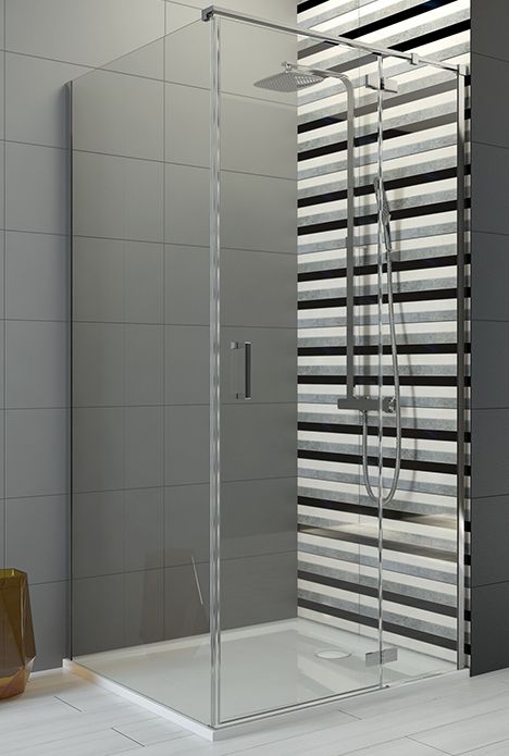 Sanplast Free Line II KNDJ2/FREE-90x120 kabina prysznicowa 90x120 cm prostokątna chrom/szkło przezroczyste 600-261-0670-42-401