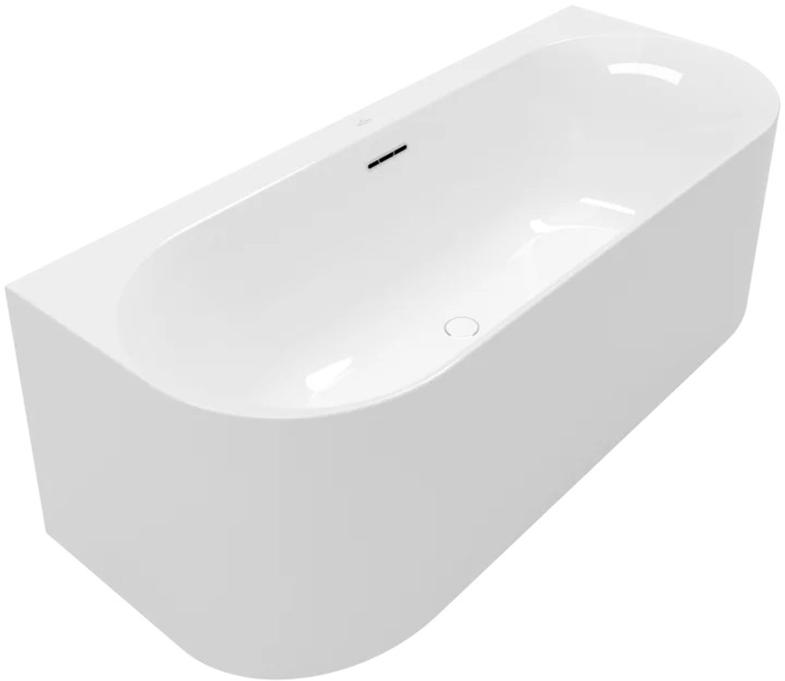 Villeroy & Boch Loop & Friends wanna przyścienna 170x75 cm okrągła Stone White UBA170LOF9CS00V-RW