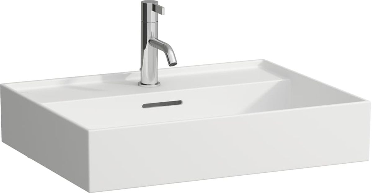 Laufen Kartell umywalka 60x46 cm prostokątna ścienna-meblowa biała H8103337571041