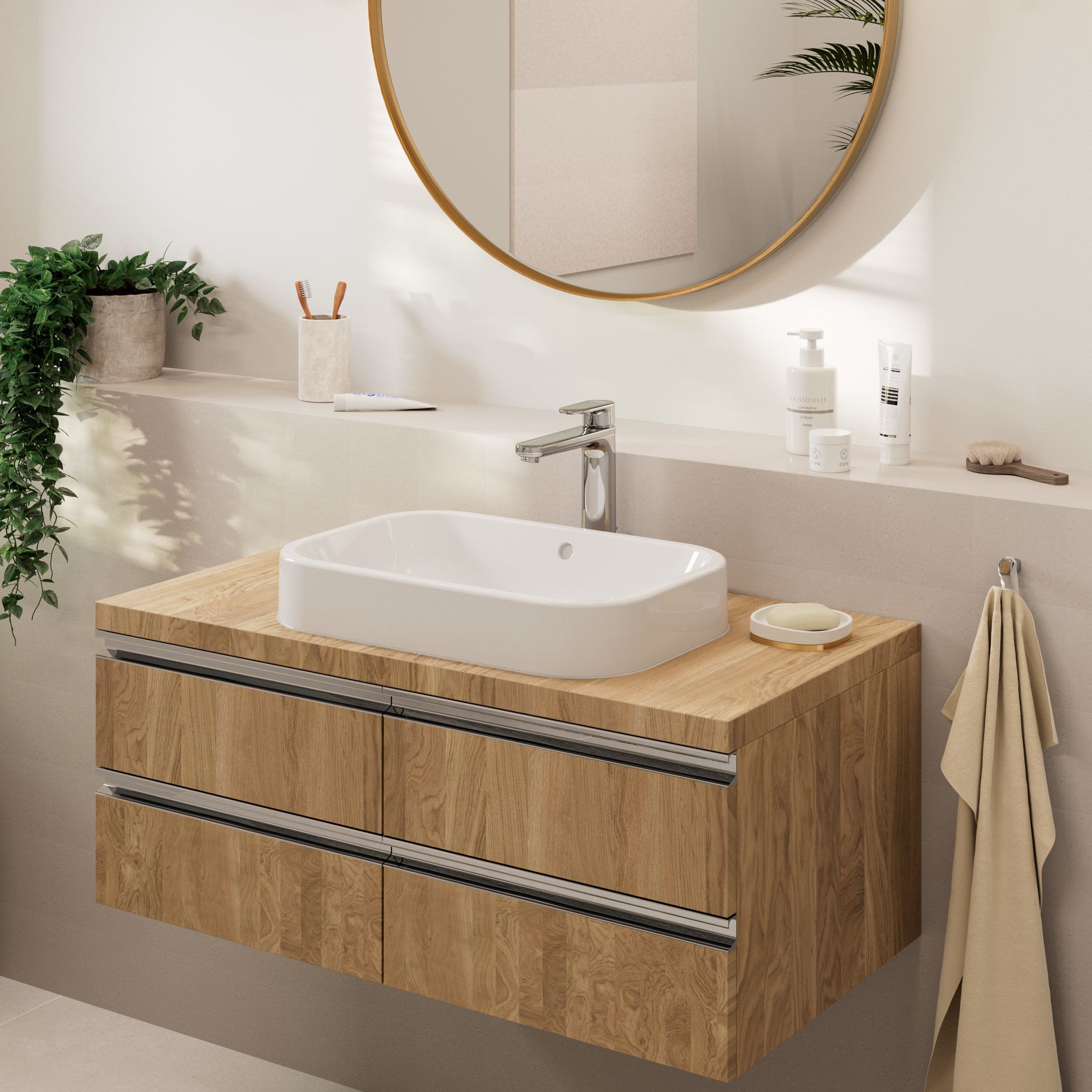 Hansgrohe Vernis Blend bateria umywalkowa stojąca chrom 71572000