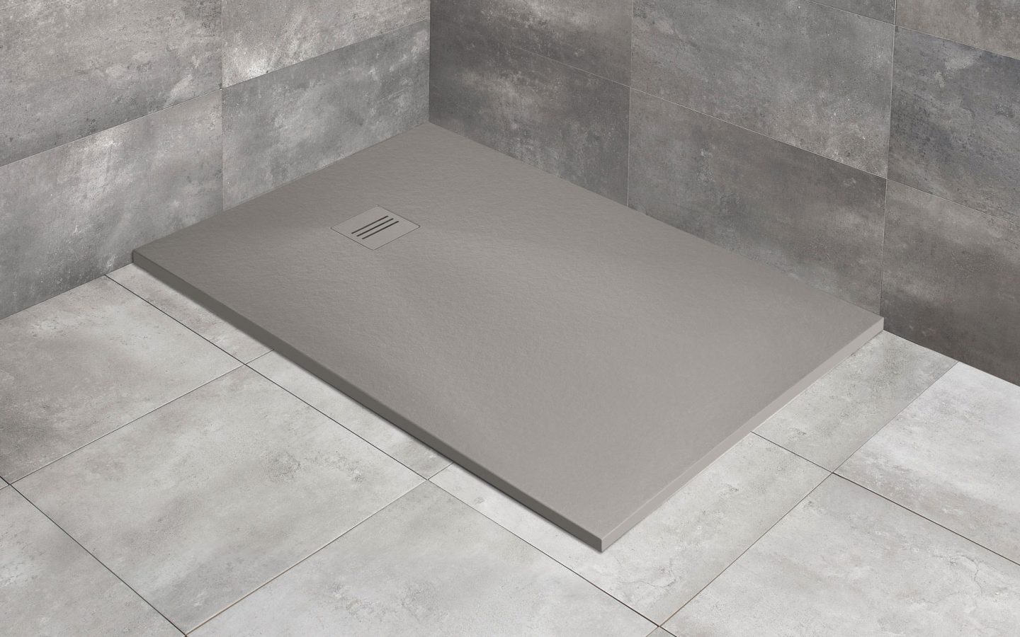 Radaway Kyntos F brodzik prostokątny 120x100 cm cement HKF120100-74