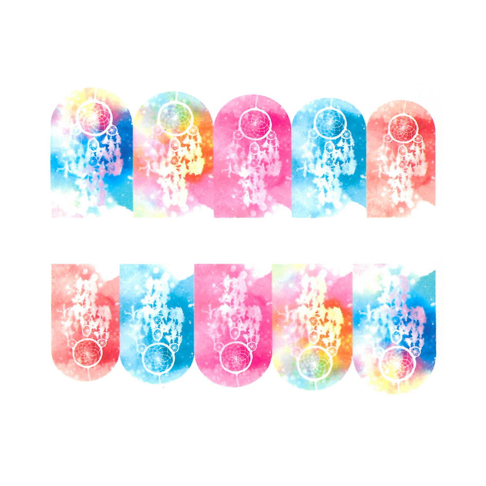 Naklejki wodne do paznokci łapacz snów BN-308