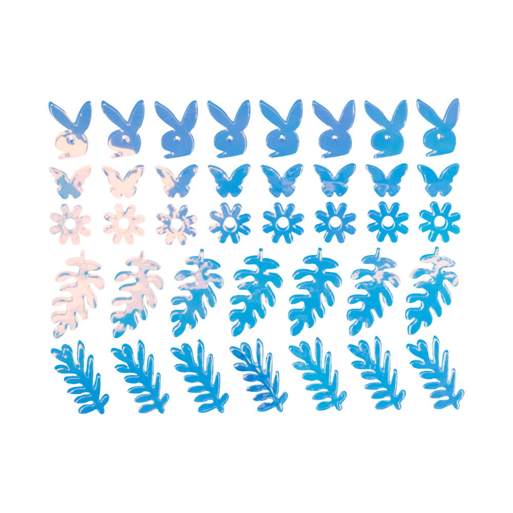 Naklejka samoprzylepna listki kwiatki motylki króliczki Nr 38