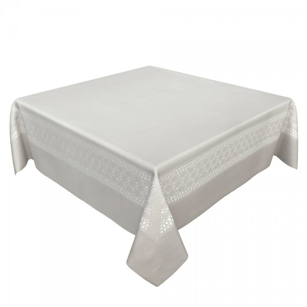 Obrus LEN 140x260 100% poliester wz. 313 szary