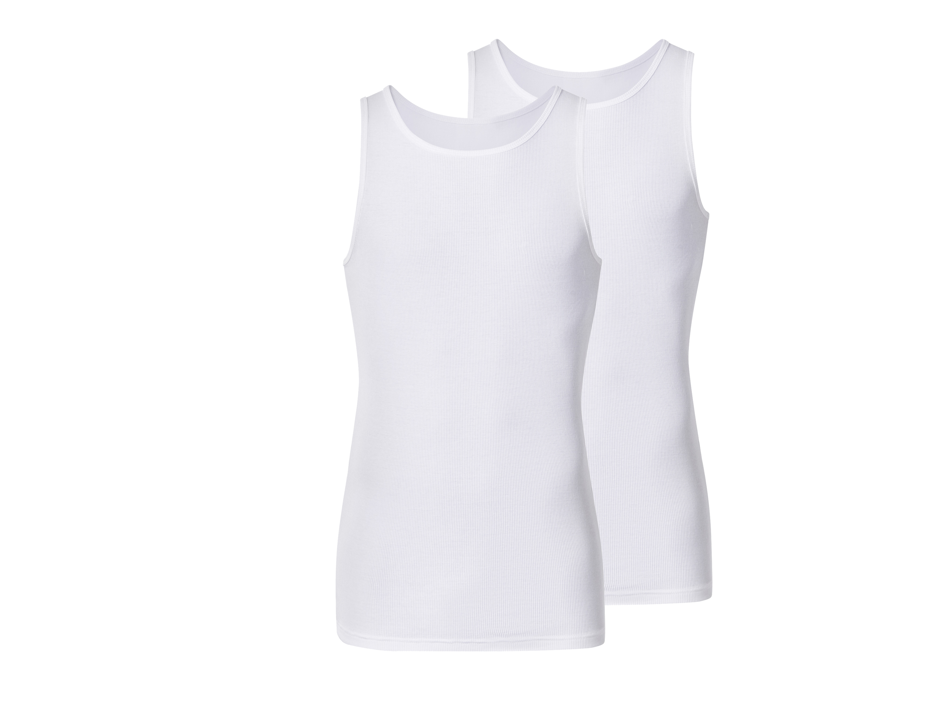 Esmara Men Podkoszulki męskie z biobawełny na ramiączkach, 2 sztuki 7/Xl