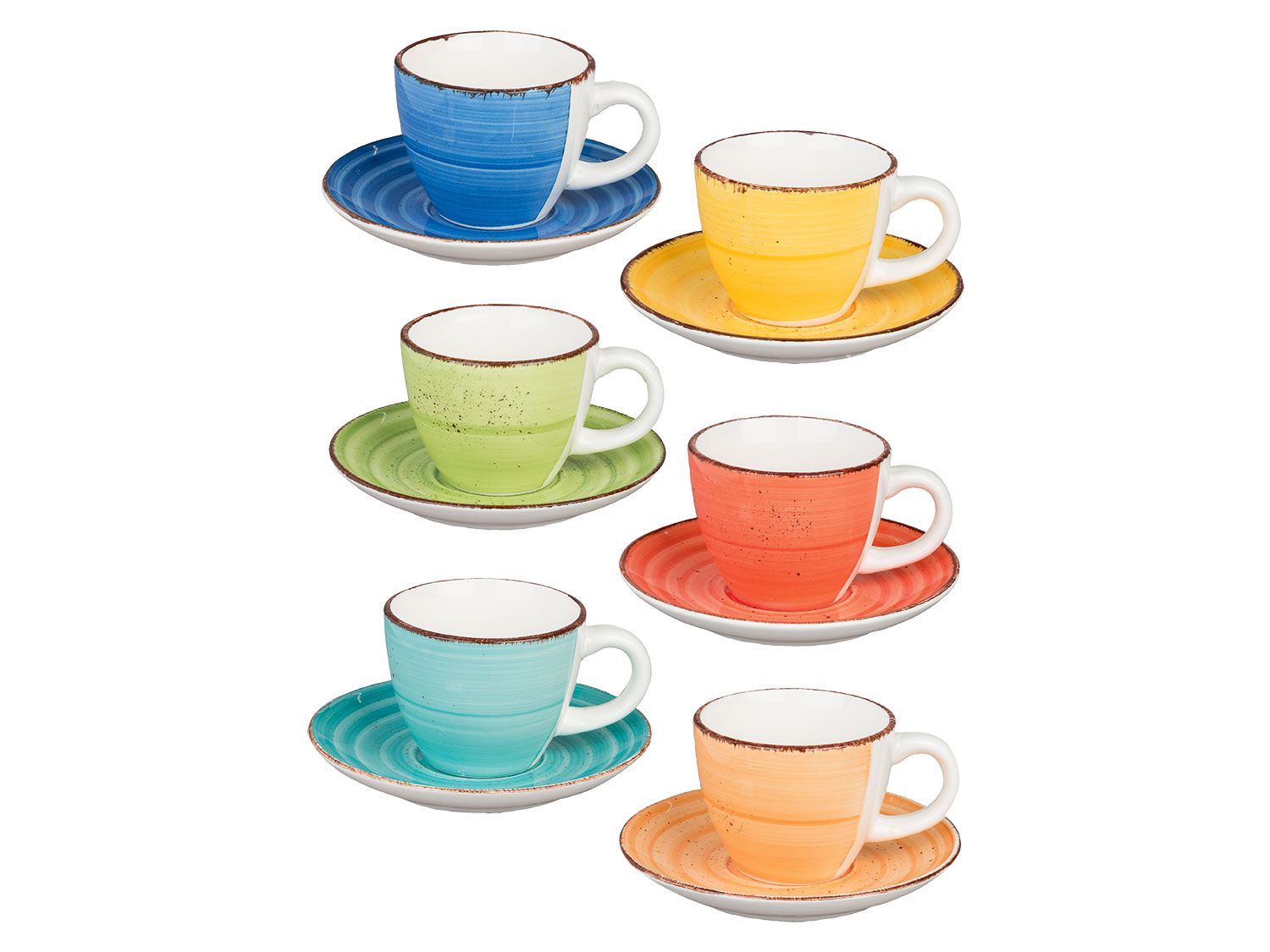 Tognana Zestaw filiżanek do espresso z podstawkami