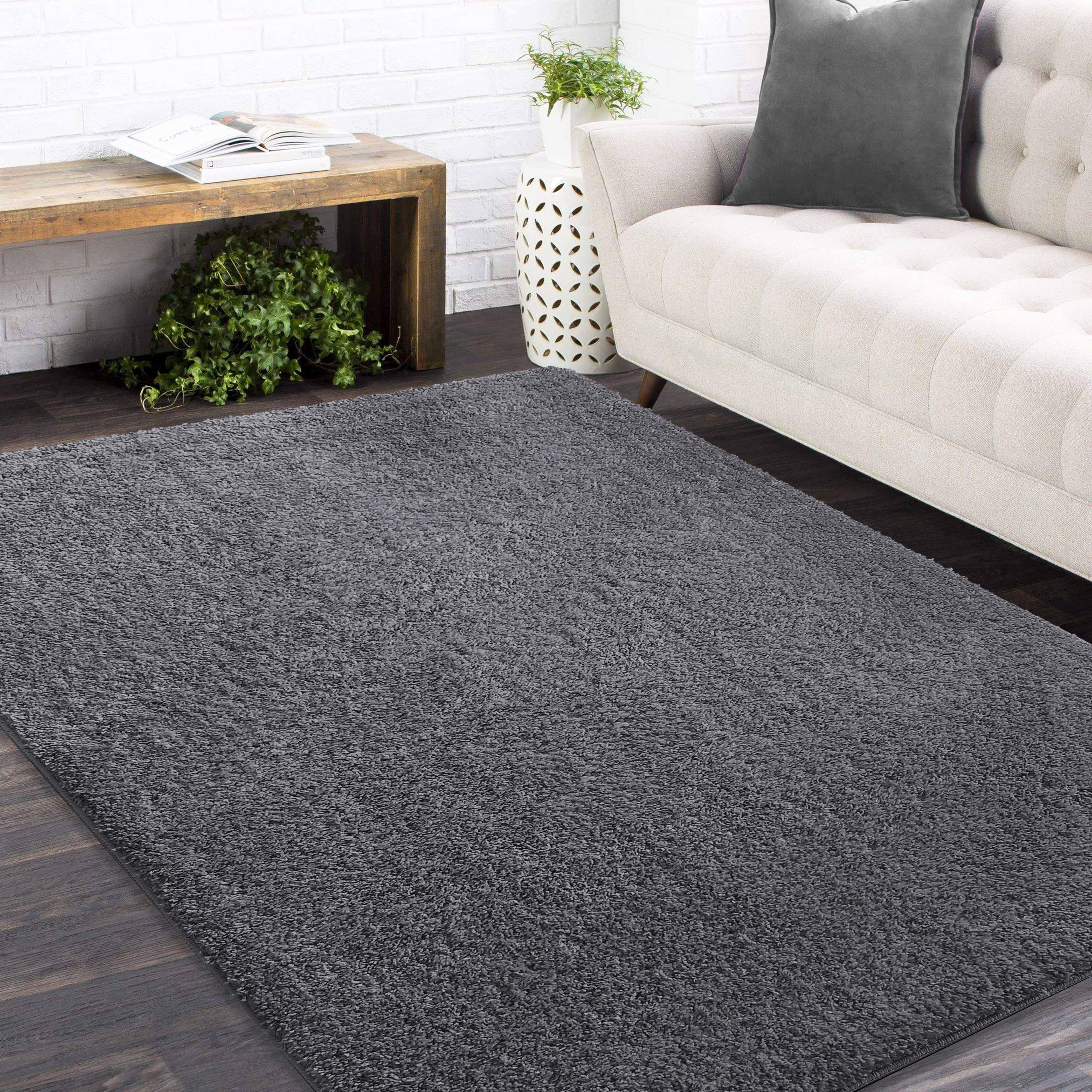 Dywan - 80 x 150 cm - Szary - Shaggy - Dywanopol