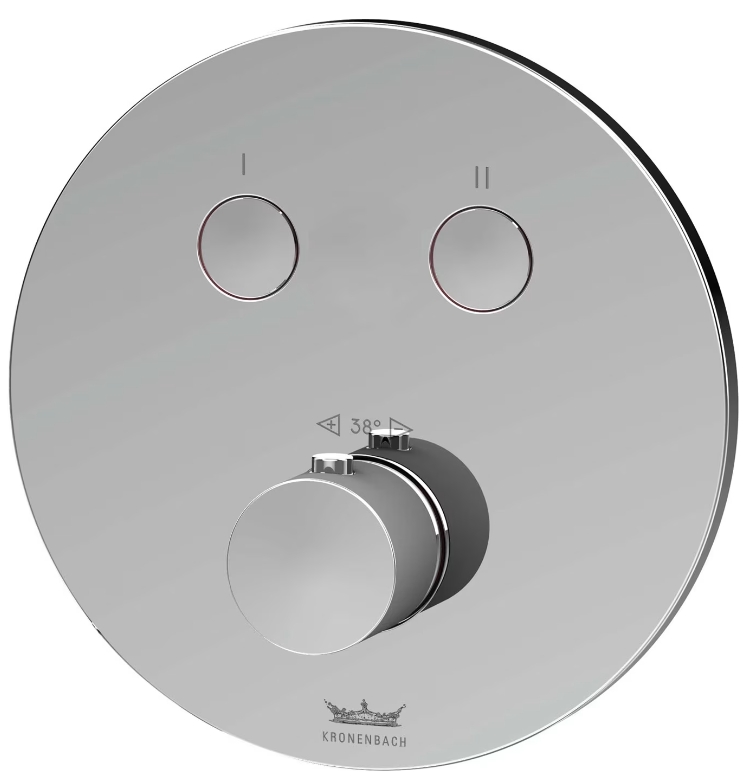 Darmowa Dostawa - Bateria wannowo-prysznicowa podtynkowa termostatyczna chrom Kronenbach Smart Push 19044002CR