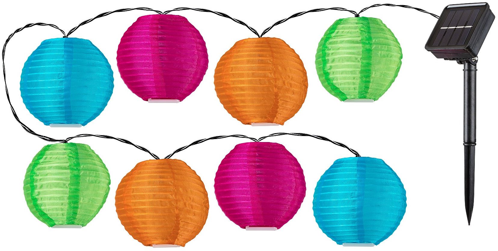 Darmowa Dostawa - Lampa solarna wisząca powyżej 6x0.06 W multikolor Rabalux Titu 77048