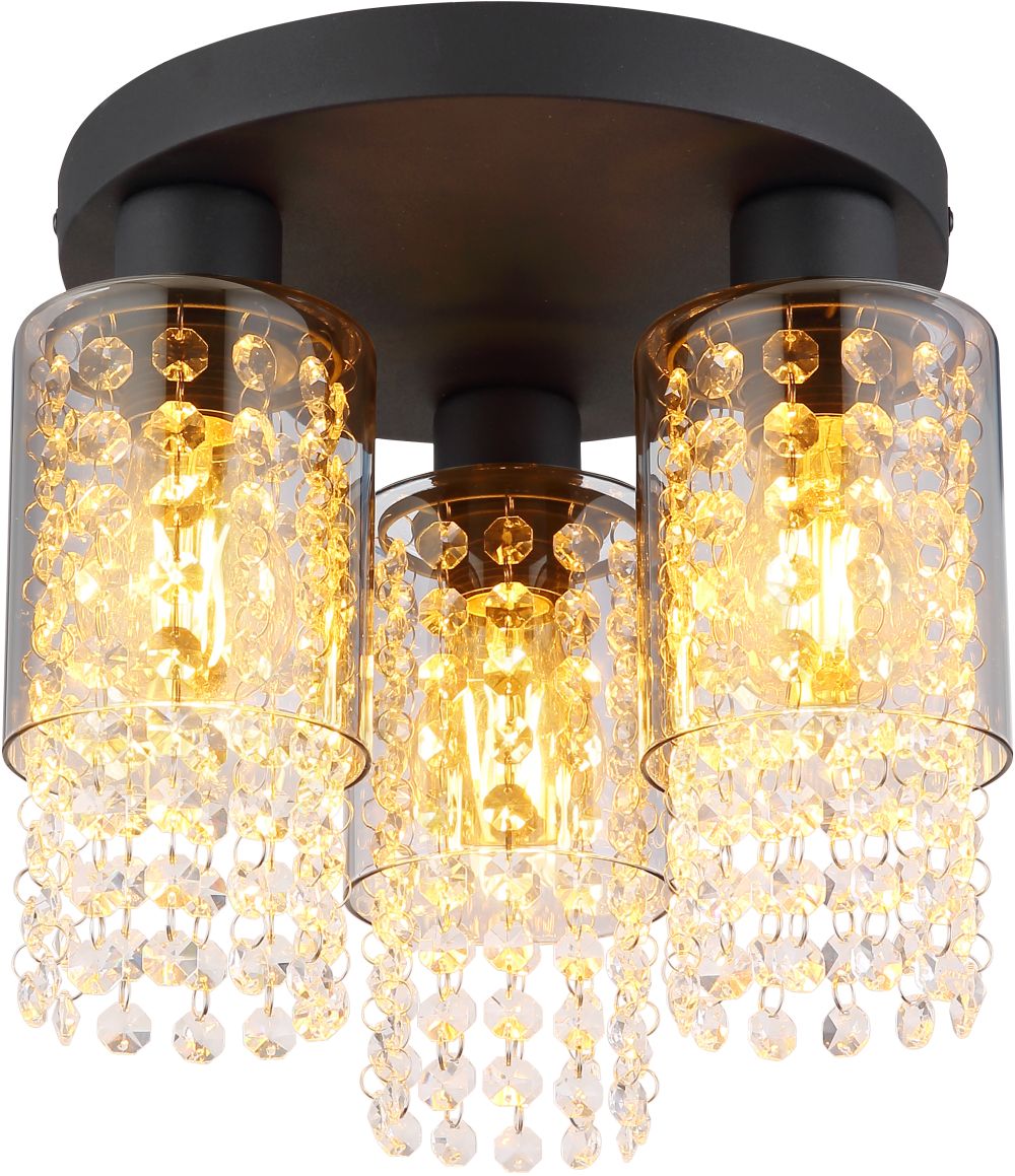 Darmowa Dostawa - Lampa podsufitowa 3x40 W czarny Globo Lighting Backey 157993D