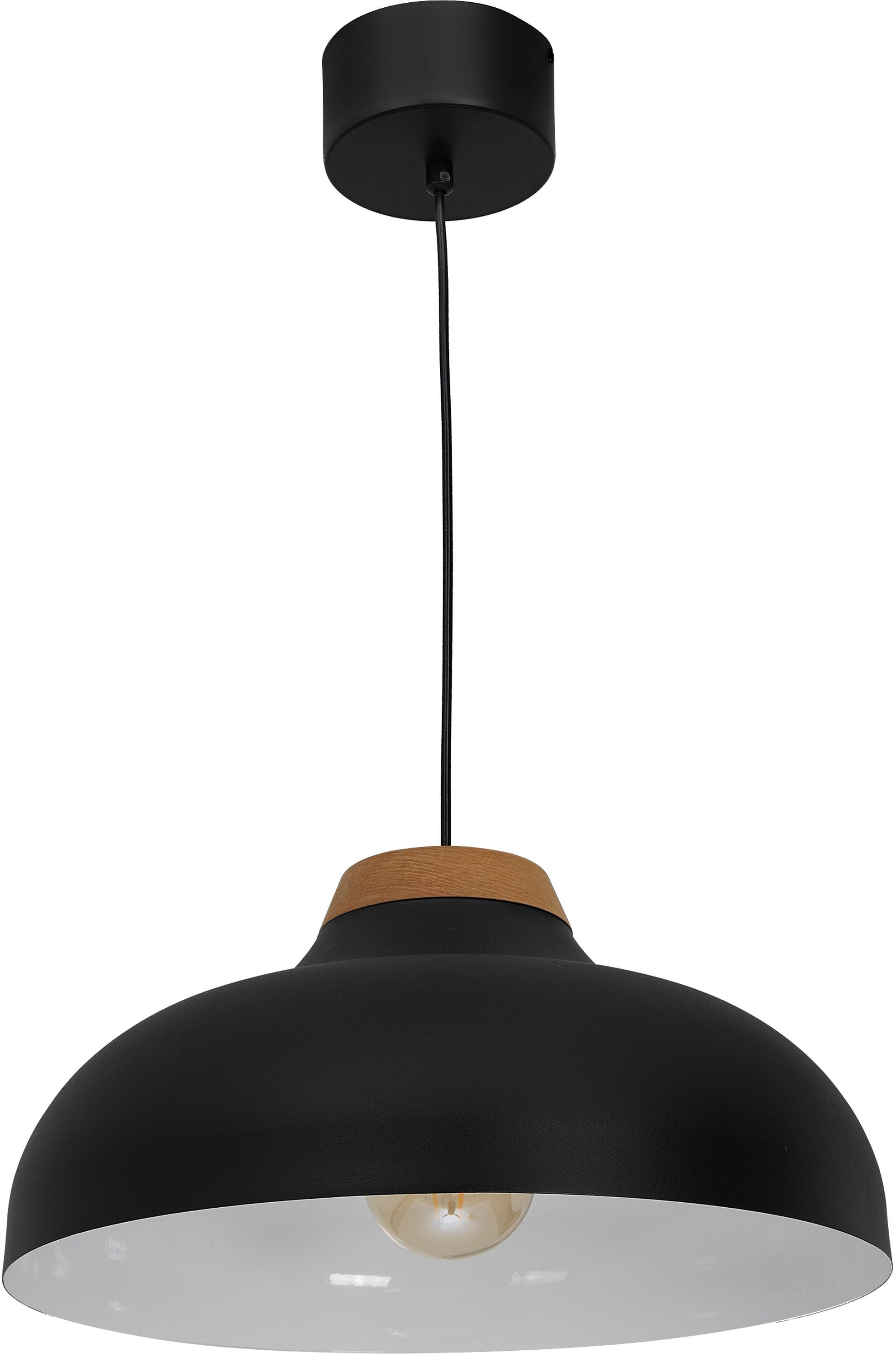 Darmowa Dostawa - Lampa wisząca 1x60 W czarny Luminex Burgos 1991