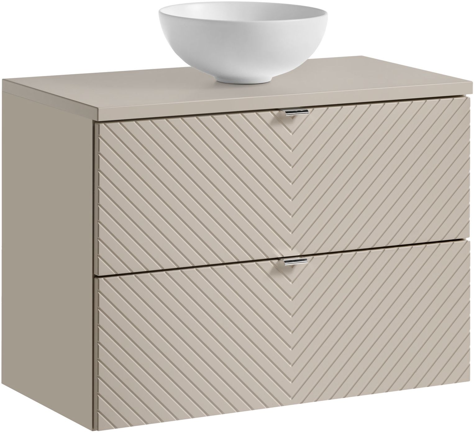 Darmowa Dostawa - Umywalka z szafką i blatem 80 cm beżową Comad Viva Cashmere SETVICBCASHMERE80CMSUNDOMIMW