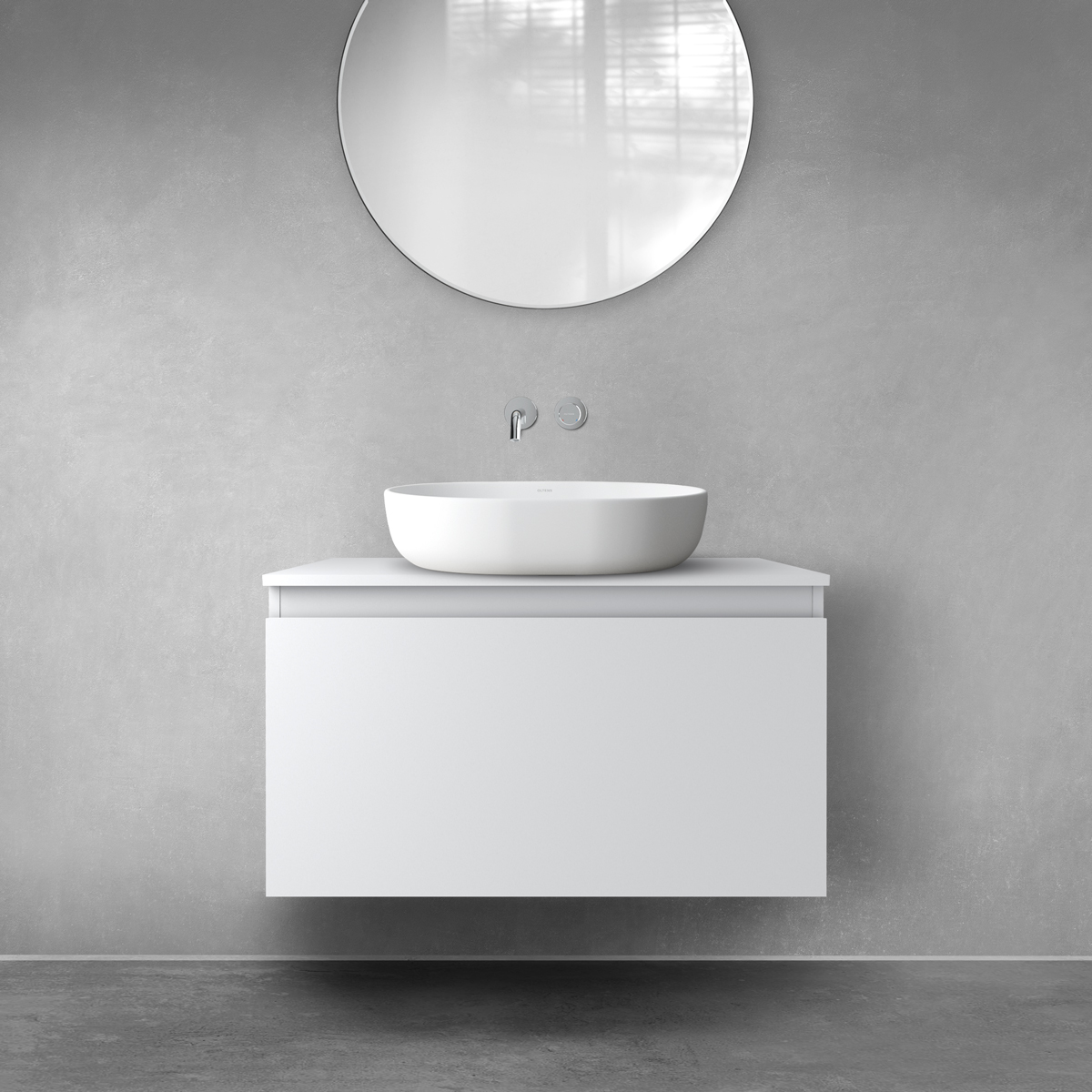 Darmowa Dostawa - Szafka 80x45.6x47 cm podumywalkowa wisząca szara Oltens Vernal 60014700