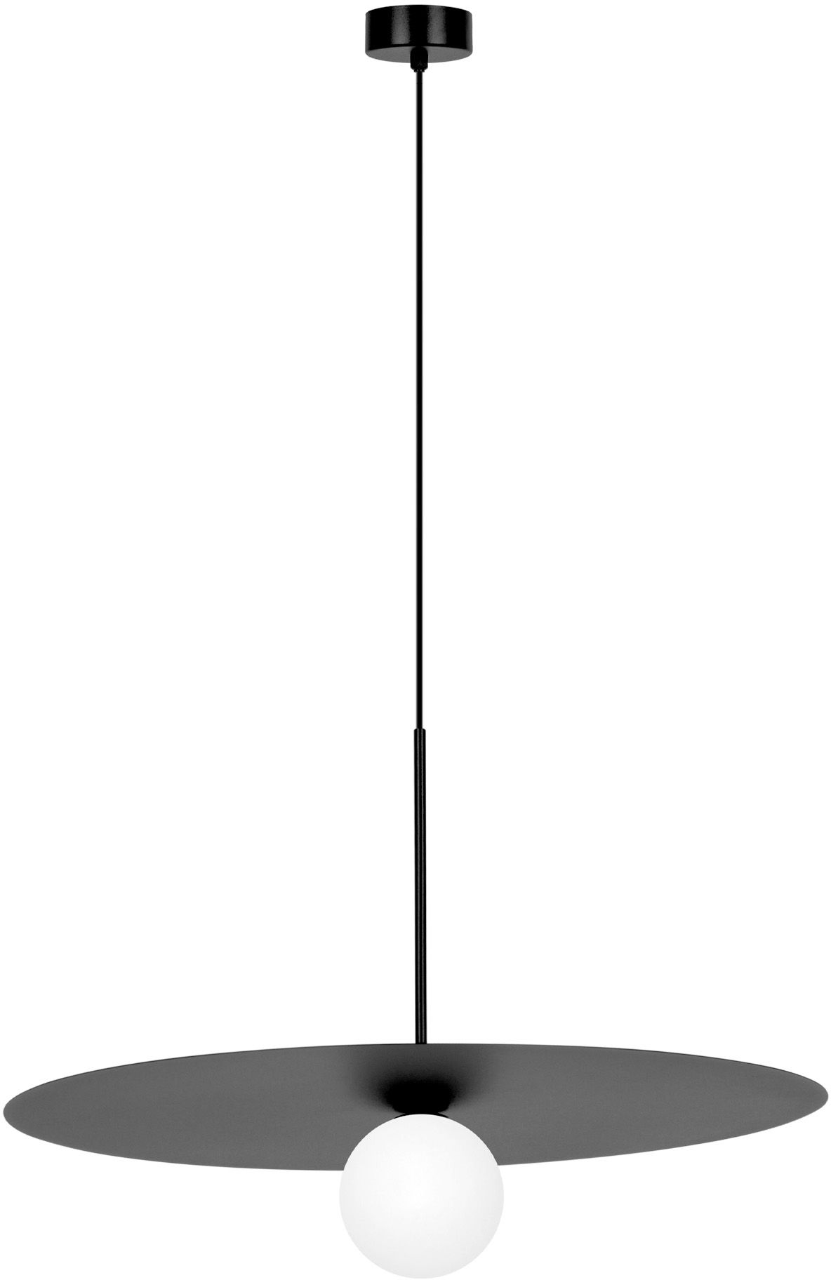 Darmowa Dostawa - Lampa wisząca 1x10 W biała-czarna Kaja Sante K5373