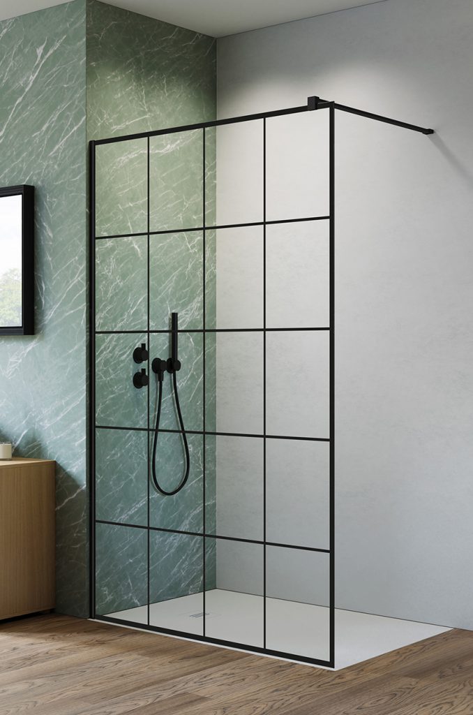 Darmowa Dostawa - Ścianka prysznicowa 80 cm Radaway Nes Black Walk-In II 100130805455