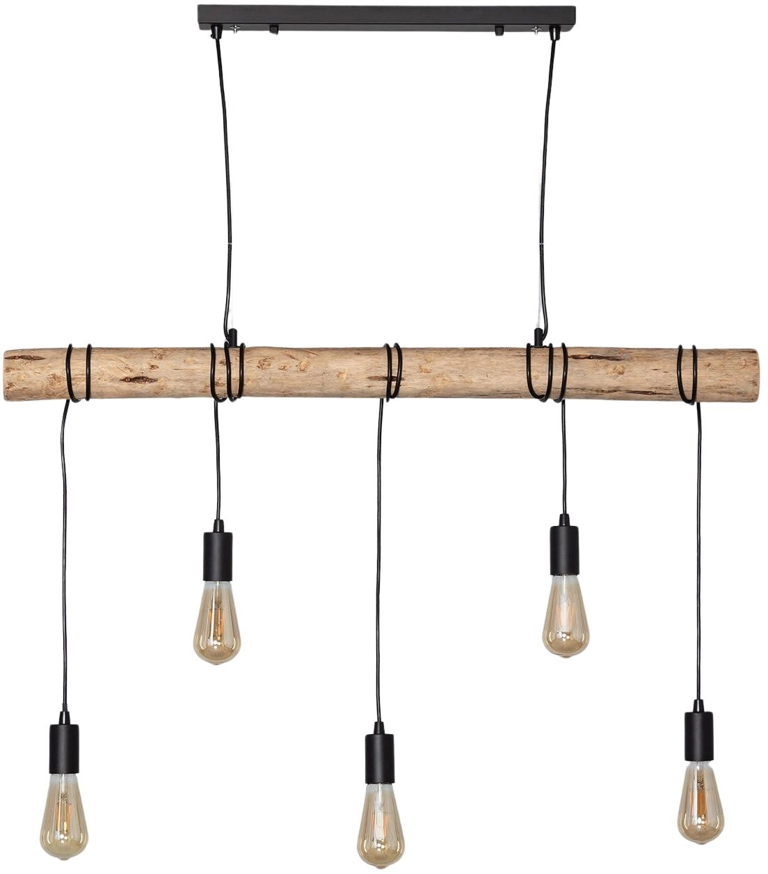 Darmowa Dostawa - Lampa wisząca 5x40 W czarna Abruzzo Cerveza ABRLWL5XE27