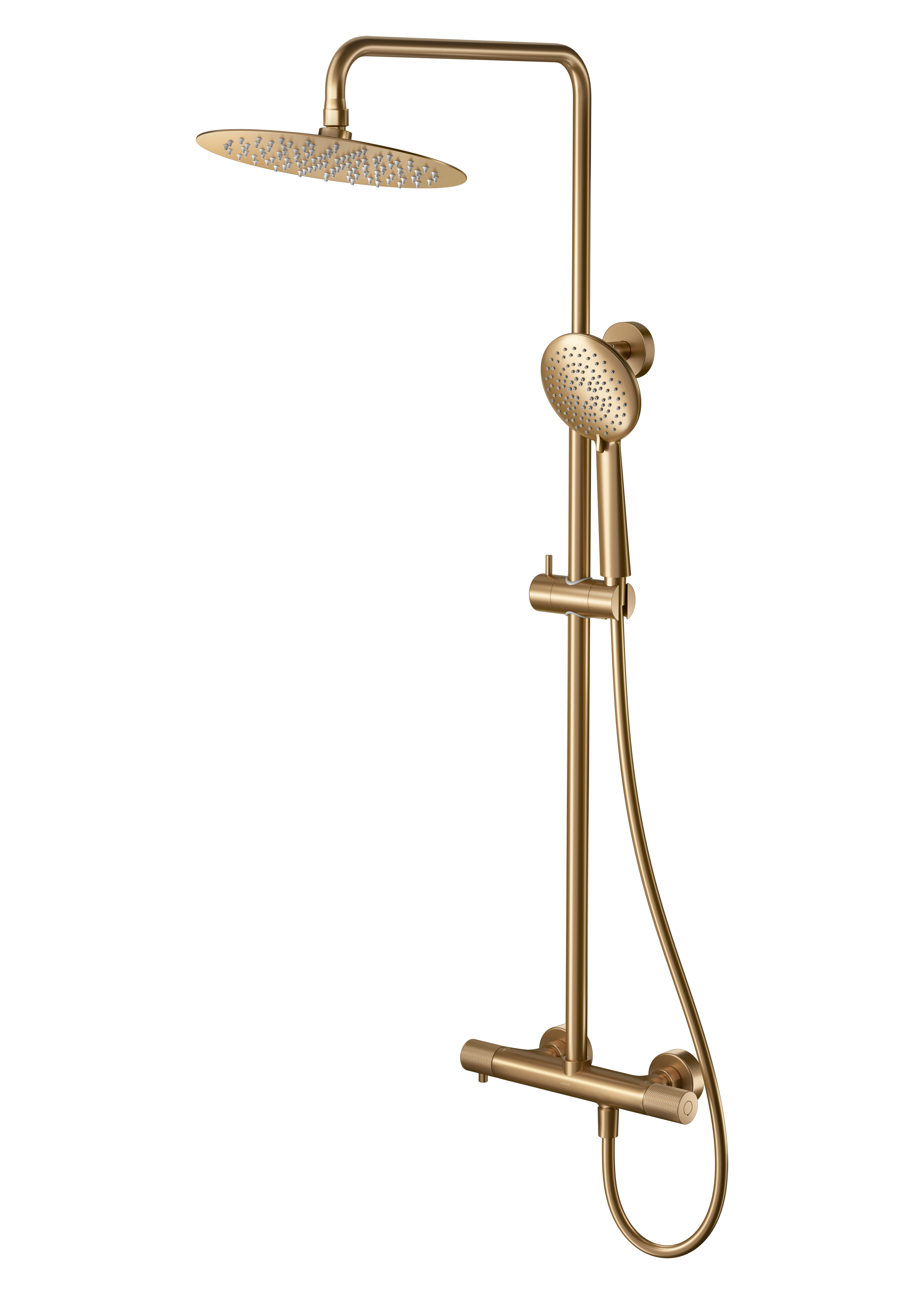 Darmowa Dostawa - Zestaw prysznicowy ścienny termostatyczny z deszczownicą miedź Cersanit Zen S951790